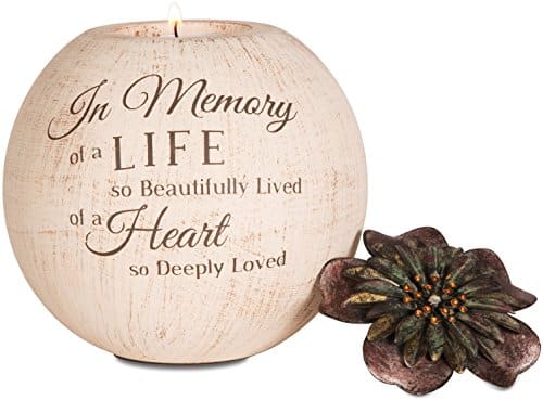 Pavilion Gift Company Light Your Way Terra Cotta Candle Holder, in Memory, Inch