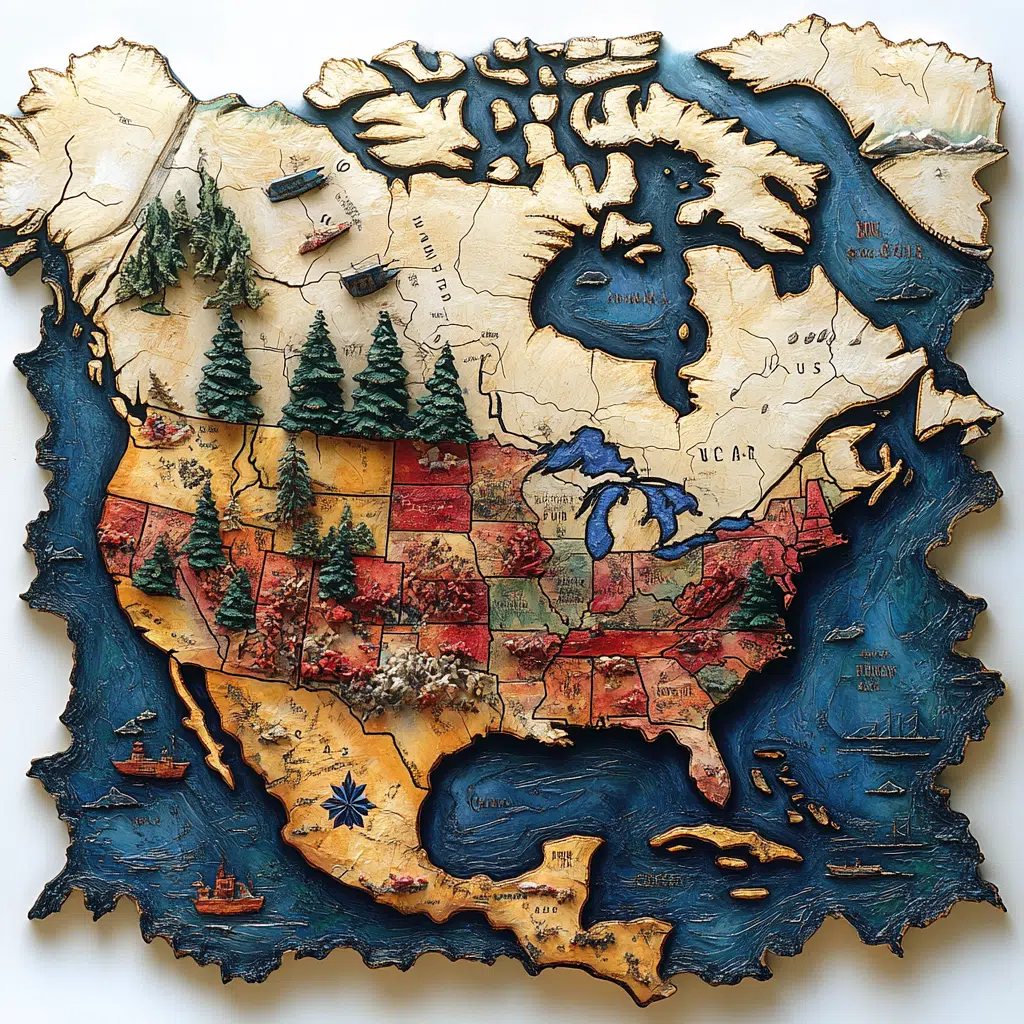 canada us map